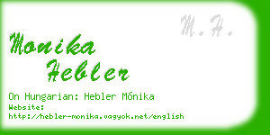 monika hebler business card